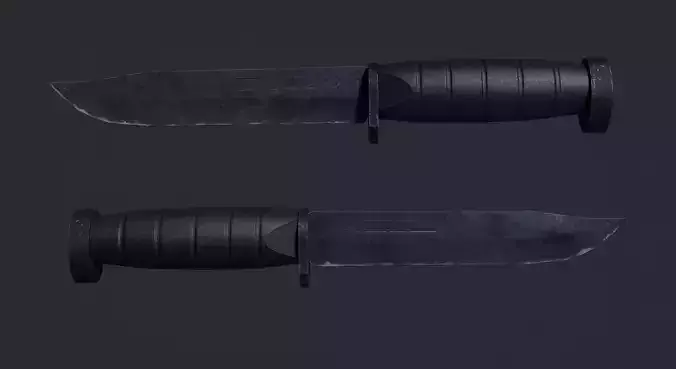 Knife low poly