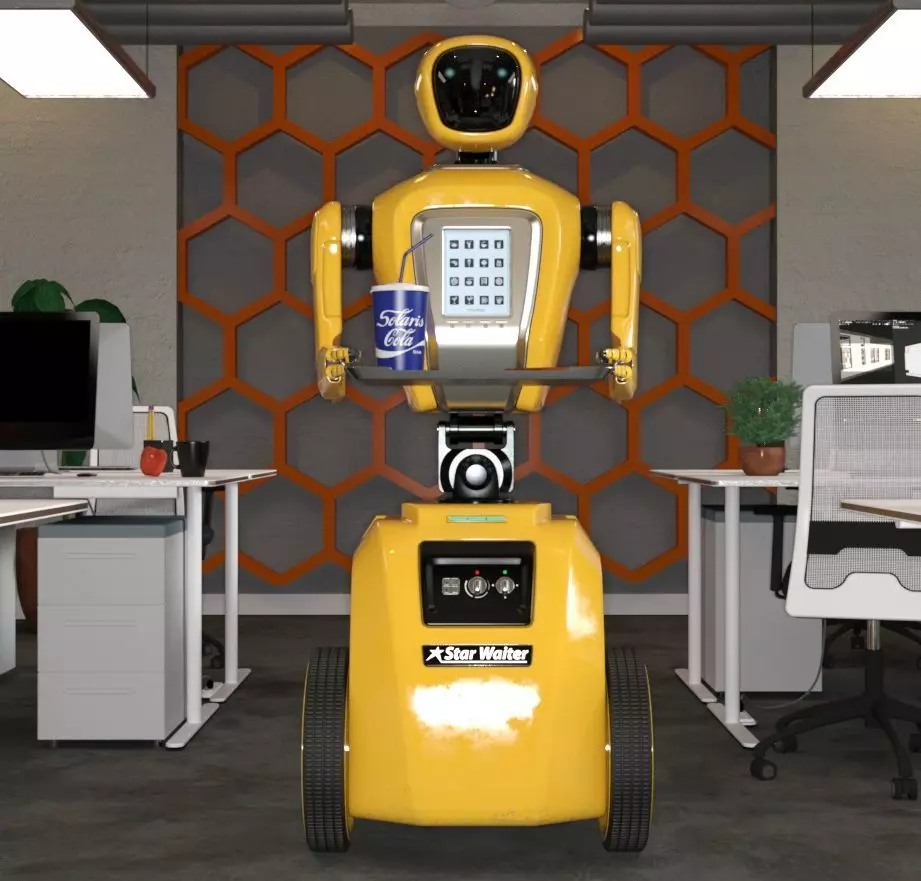 Robotic Waiter 3D model_0