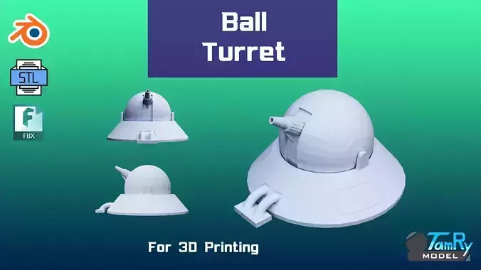Ball Turret 3D print model