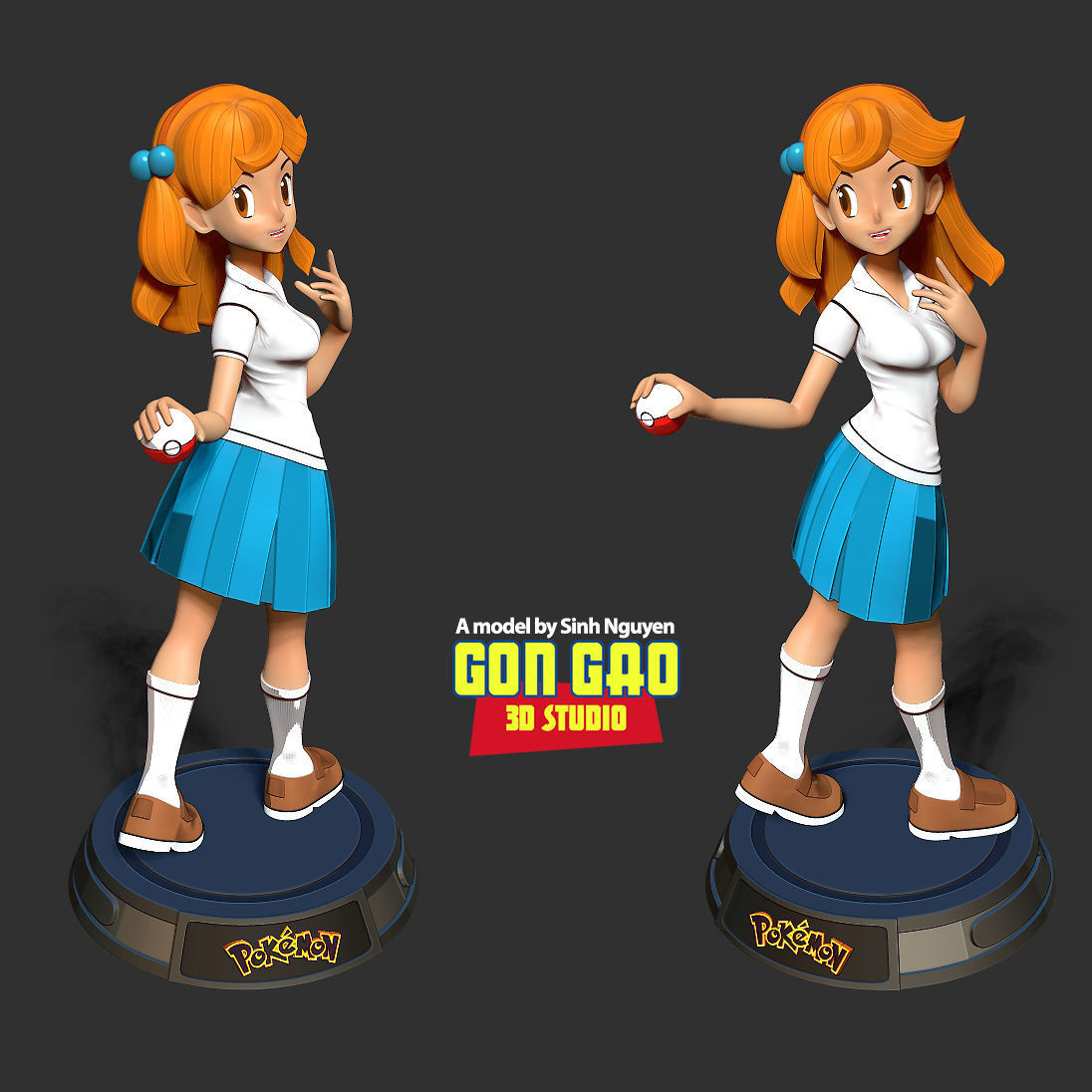 Lass - Pokemon Masters 3D print model_4
