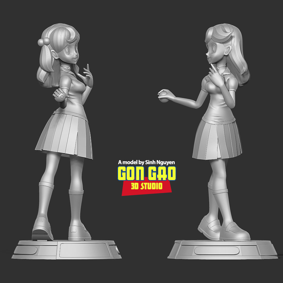 Lass - Pokemon Masters 3D print model_3