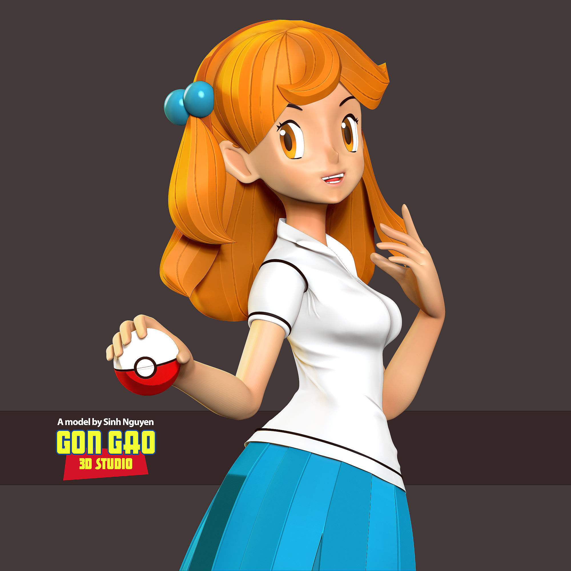 Lass - Pokemon Masters 3D print model_6