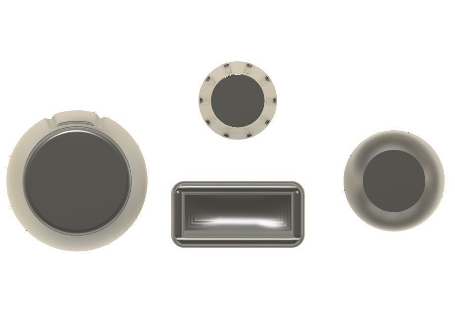 Set of Bottles and Glasses 1-12 Scale for Action Figures 3D print model_1