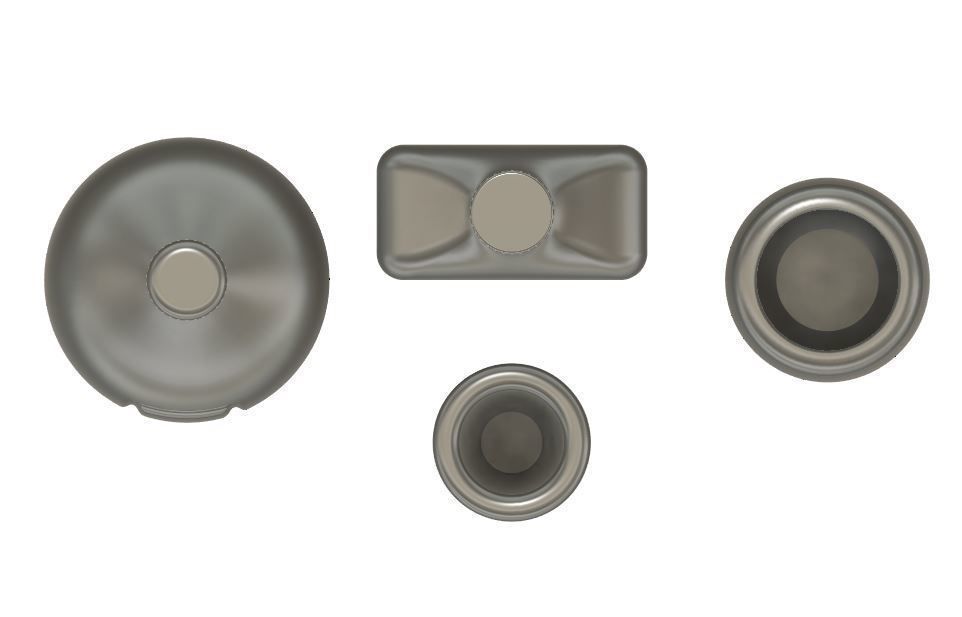 Set of Bottles and Glasses 1-12 Scale for Action Figures 3D print model_2