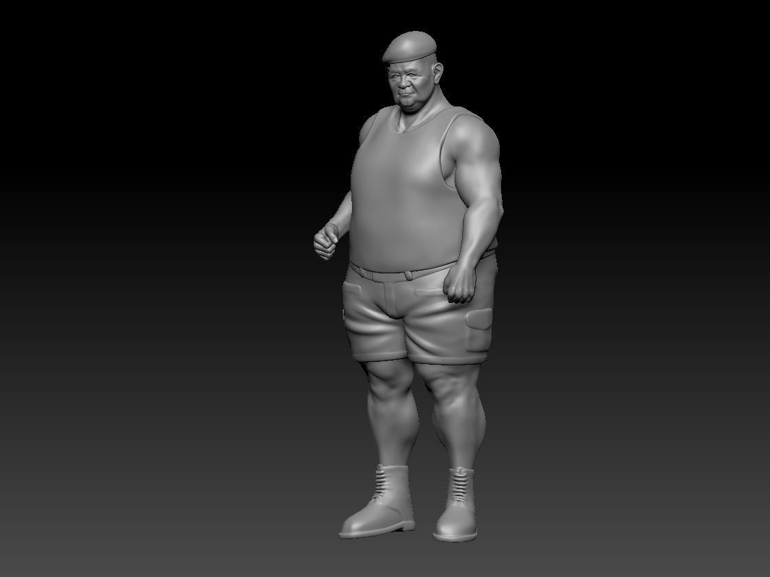 colonel 1 3D model 3D printable CGTrader