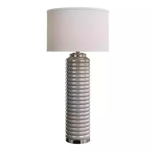  Uttermost Yana  Ribbed Cylinder Lamp