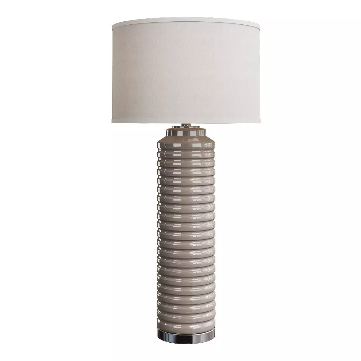 Uttermost Yana Ribbed Cylinder Lamp Low-poly 3D model