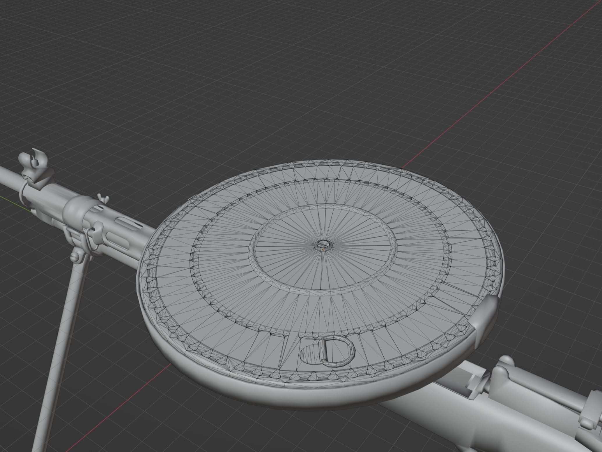 DP 27 LMG Low-poly 3D model_12