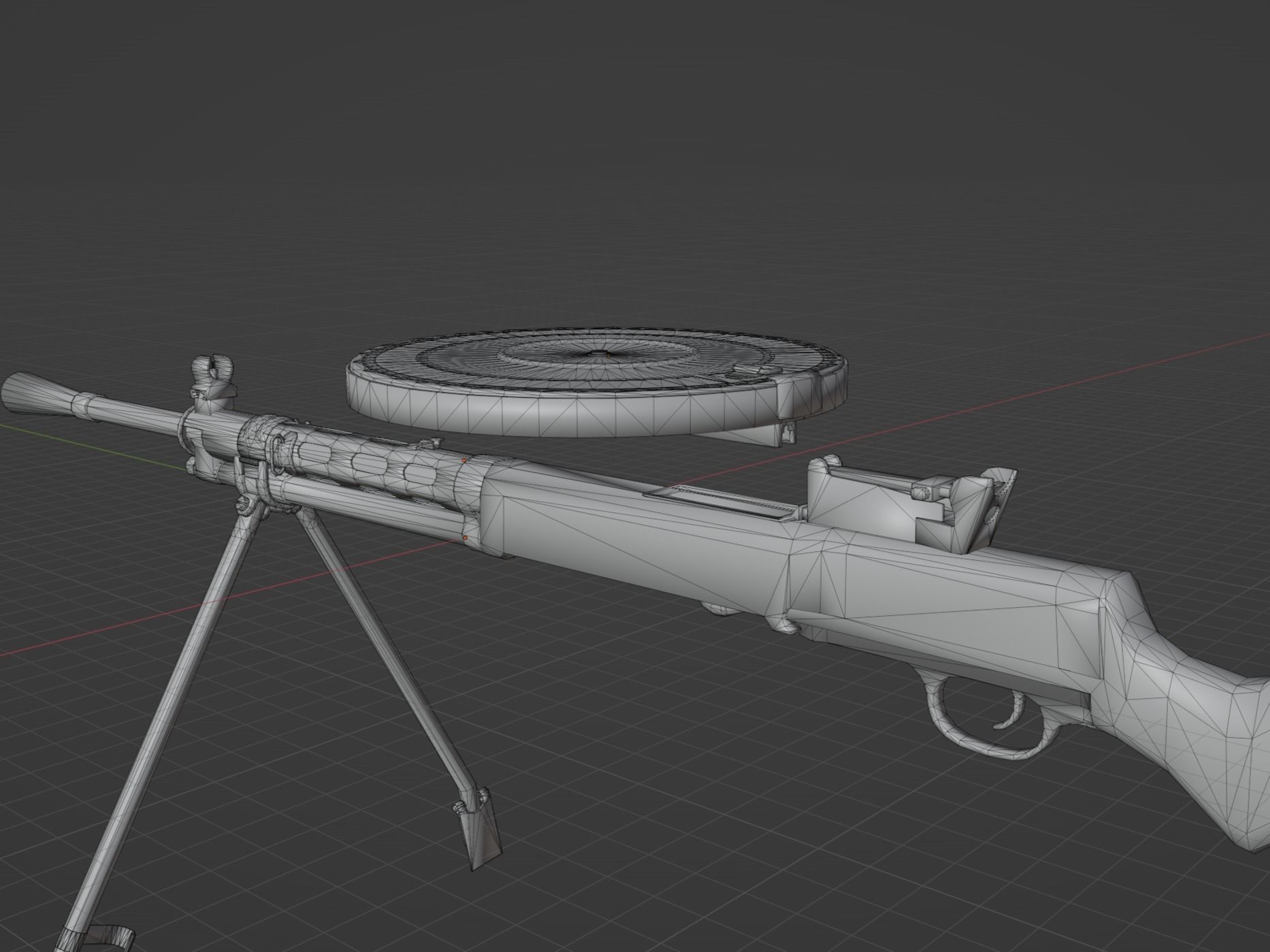 DP 27 LMG Low-poly 3D model_10