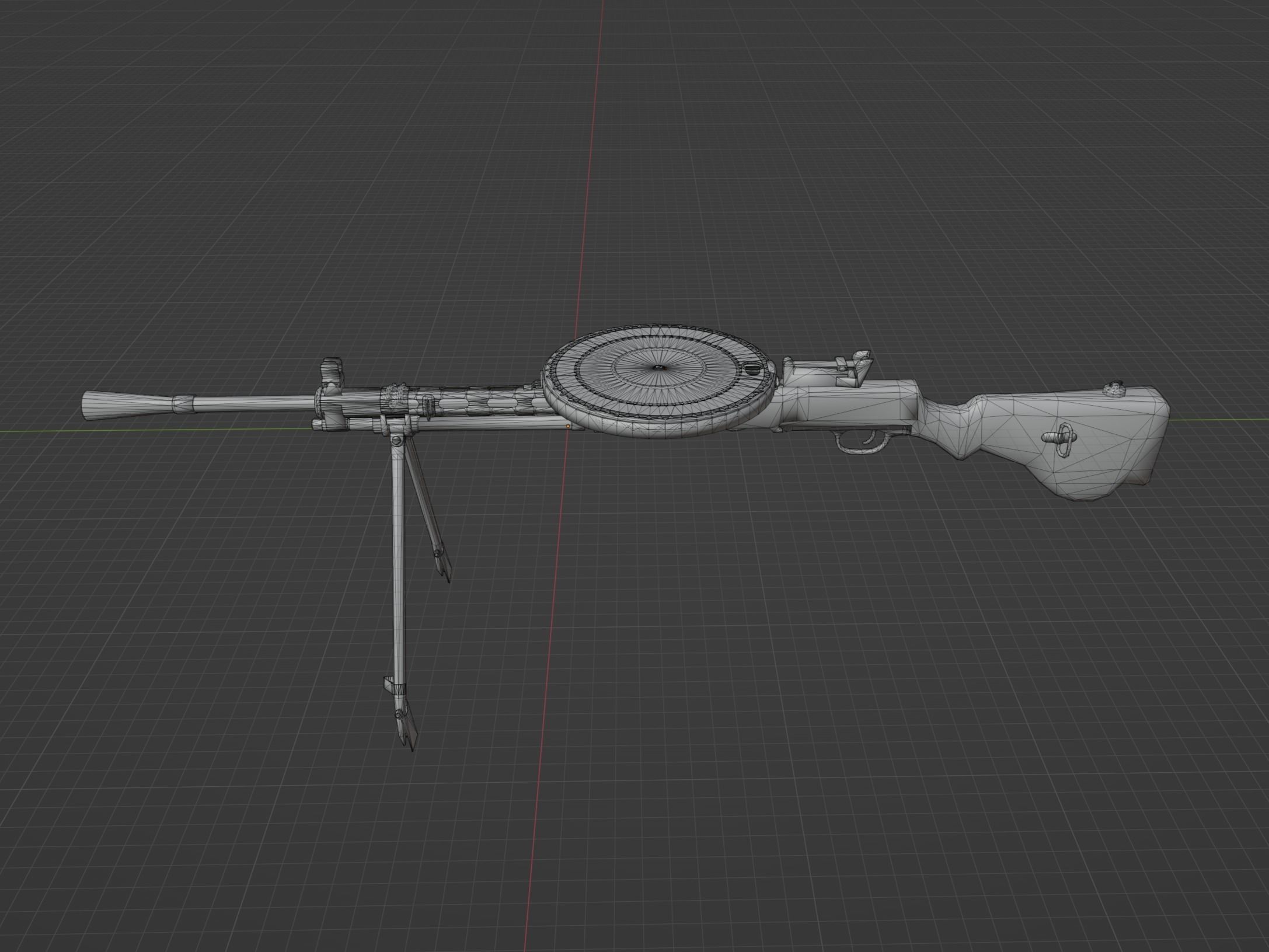 DP 27 LMG Low-poly 3D model_1