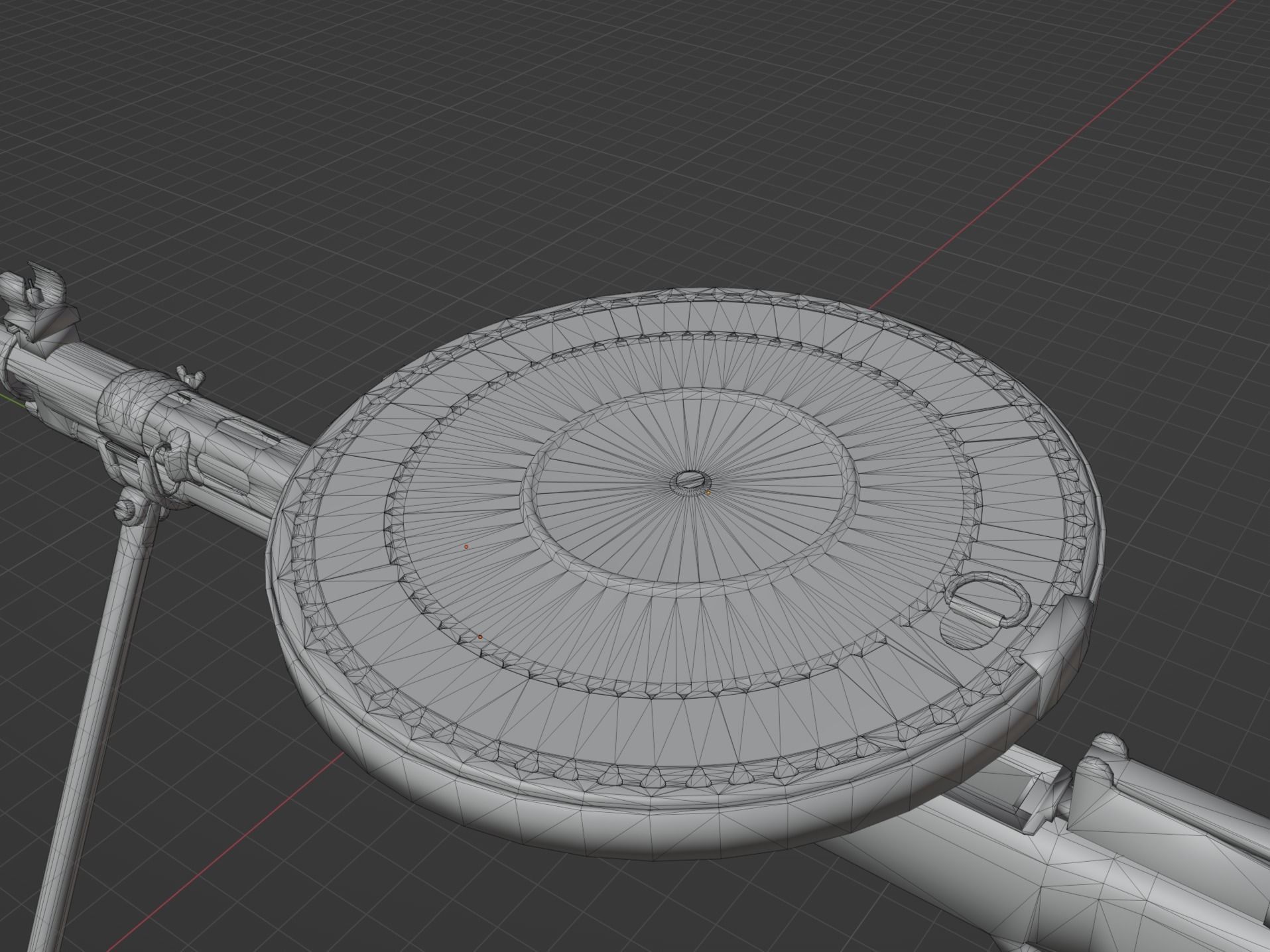 DP 27 LMG Low-poly 3D model_11