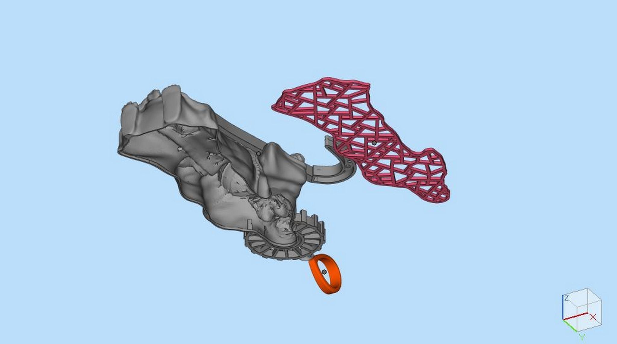 Santa Muerte Pendant 3D print model_23