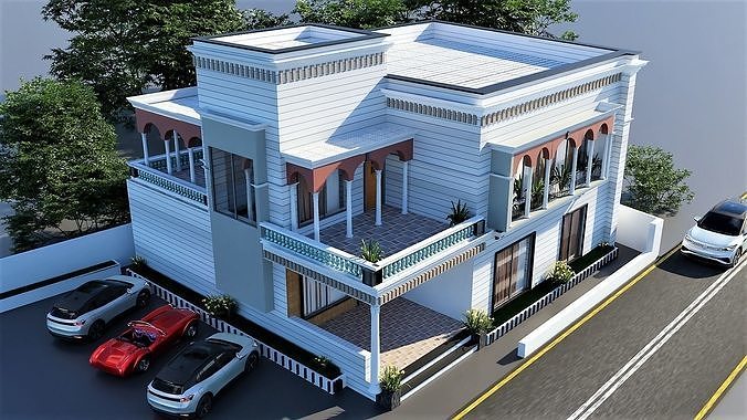 3d Spanish house 3D model