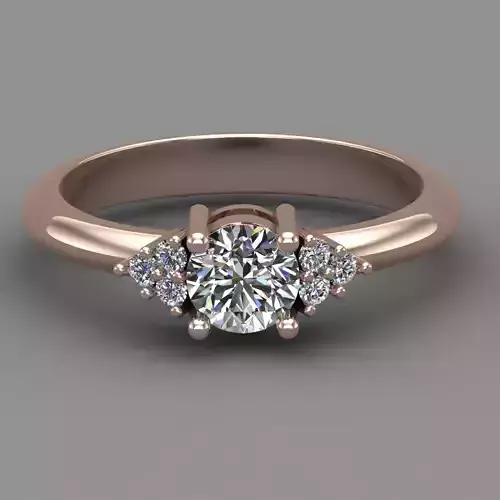 Diamond Ring For Women 3d Print Model