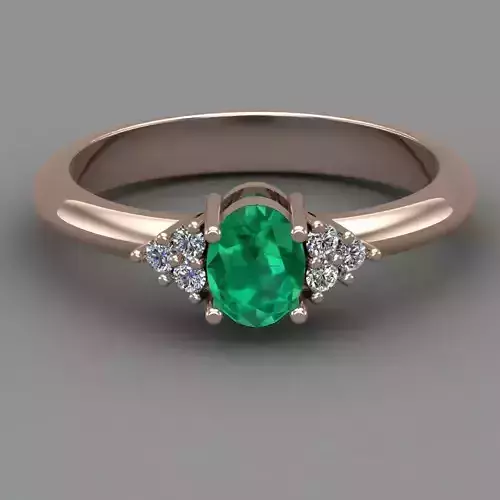 Diamond Ring For Women 3d Print Model