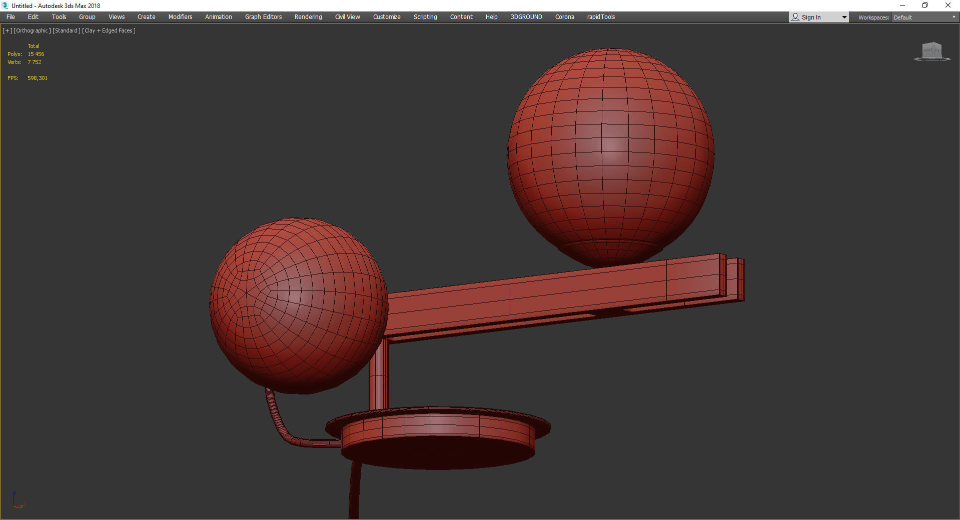 Cattelan  Italia Planeta  Low-poly 3D model_3