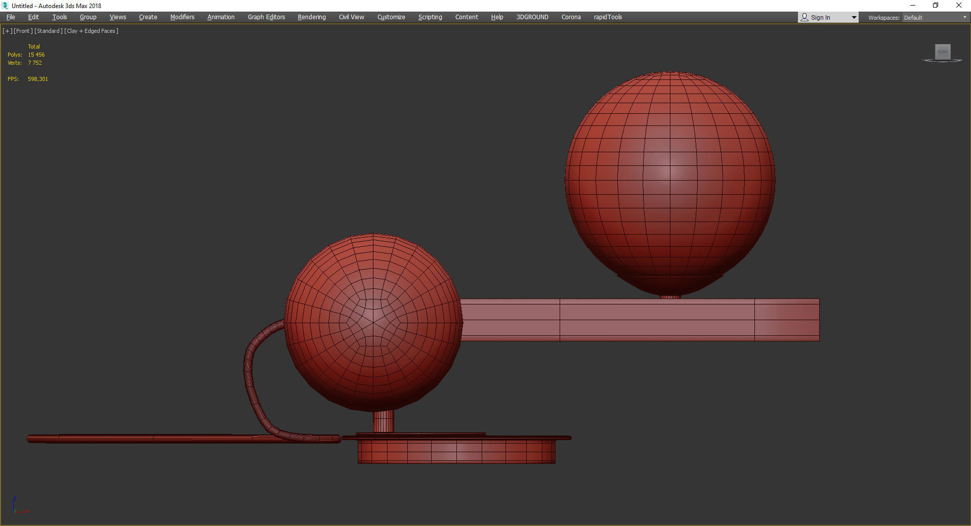 Cattelan  Italia Planeta  Low-poly 3D model_2