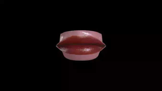 TMTH-005 Rigged Woman Mouth 3D model