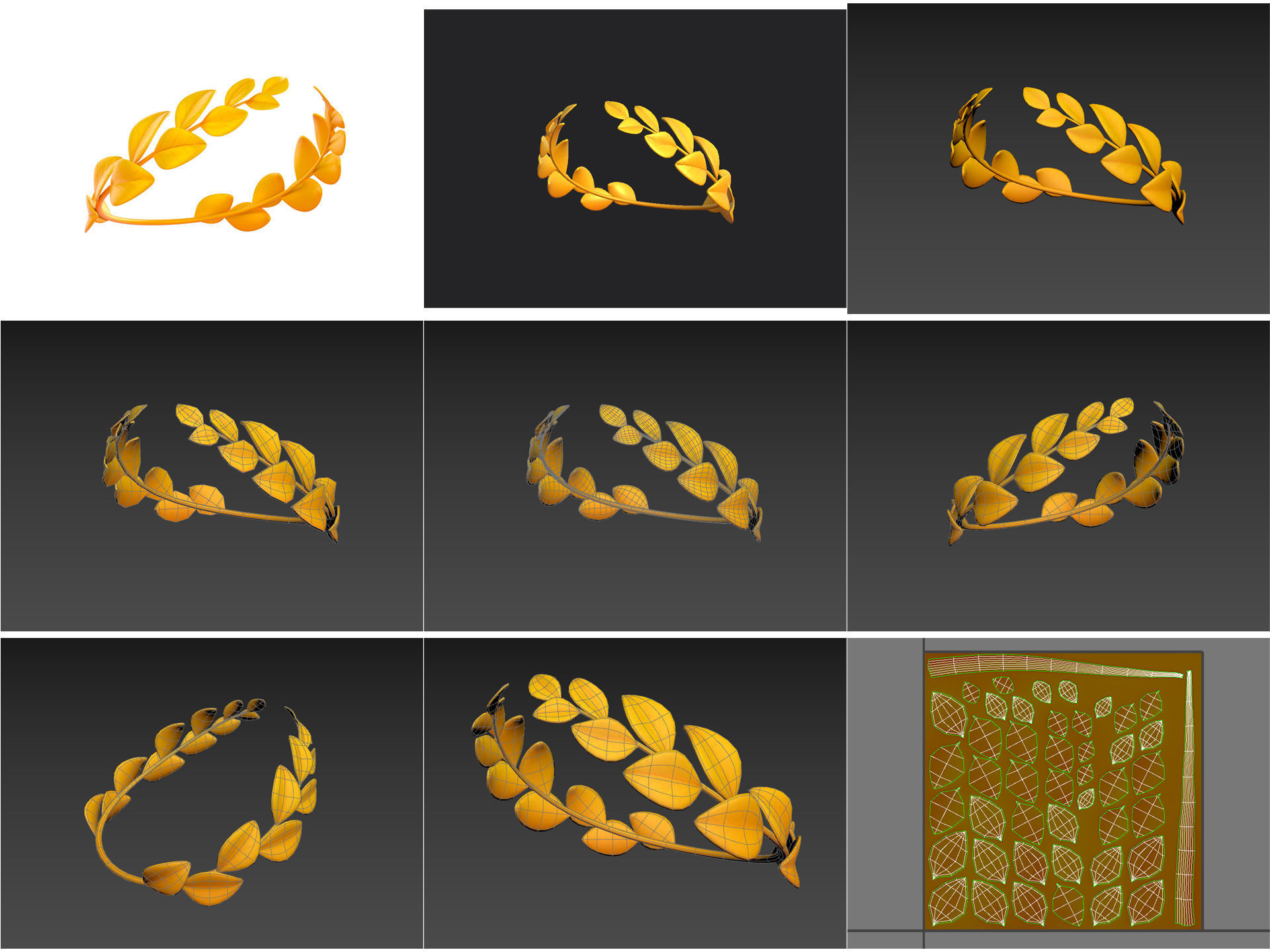 Hats and Helmets Pack 8 3D model_13