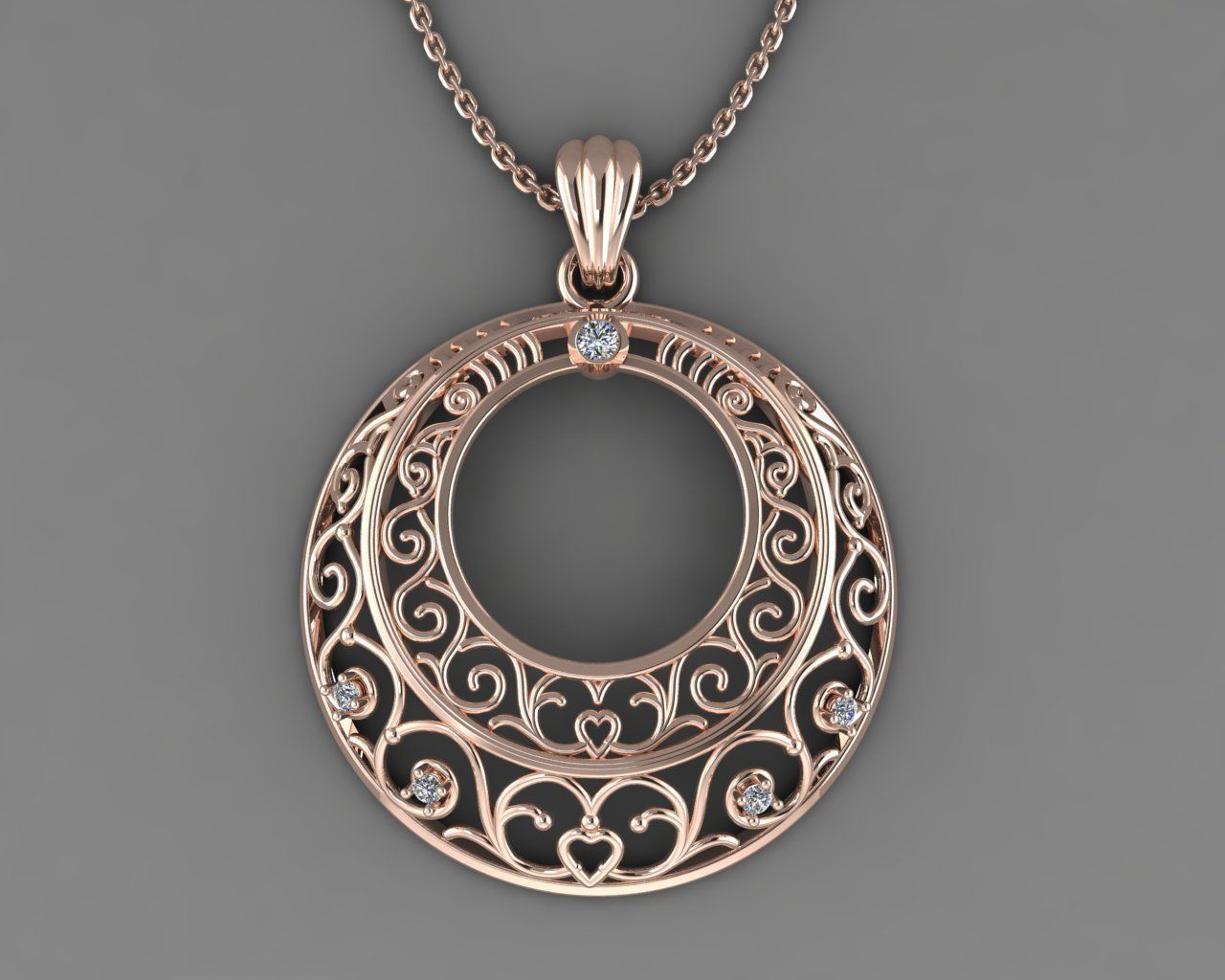 Fashion Pendant 3D print model_9