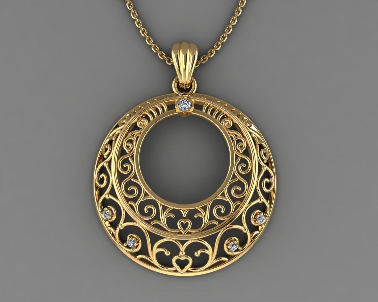 Fashion Pendant 3D print model_8