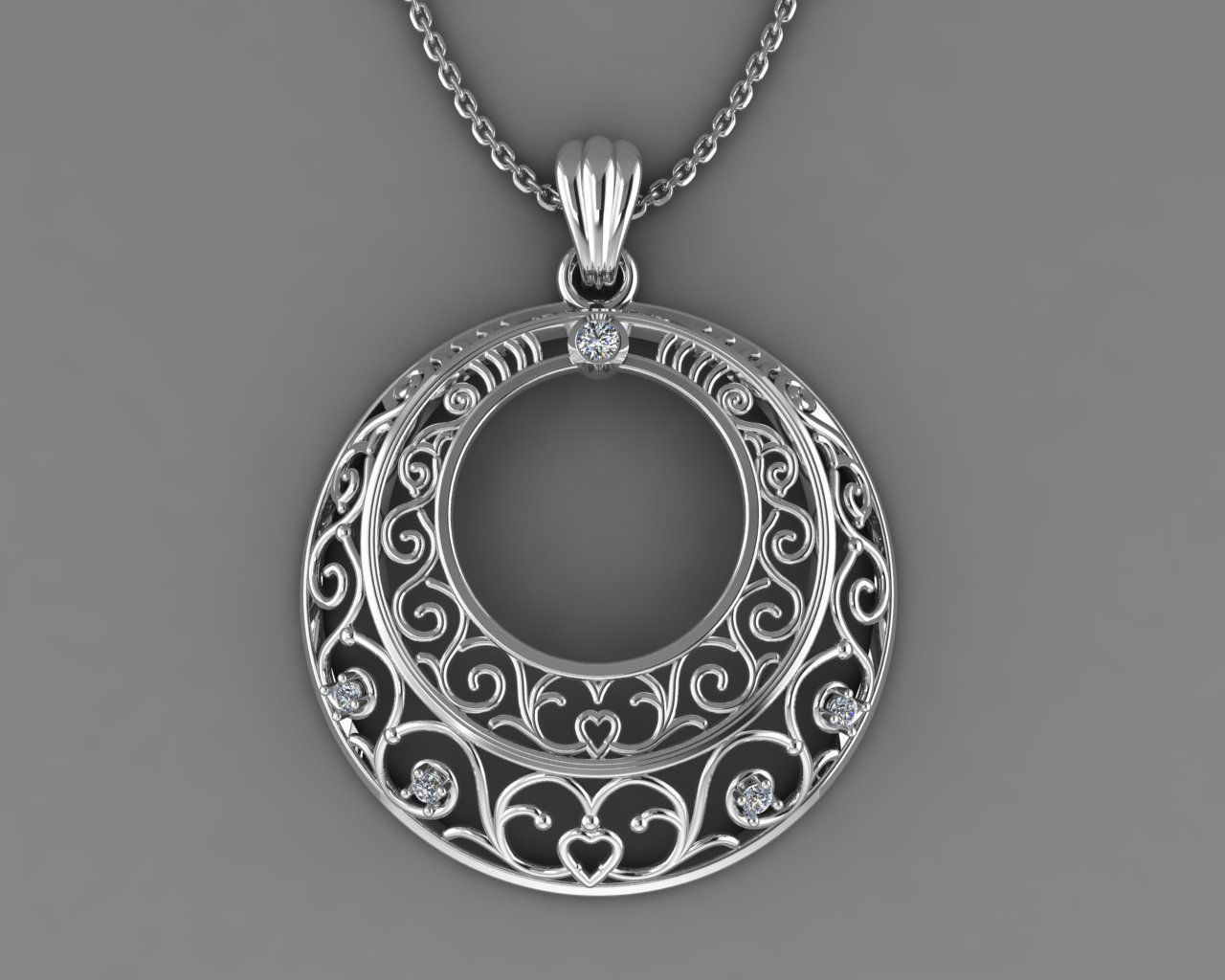 Fashion Pendant 3D print model_7