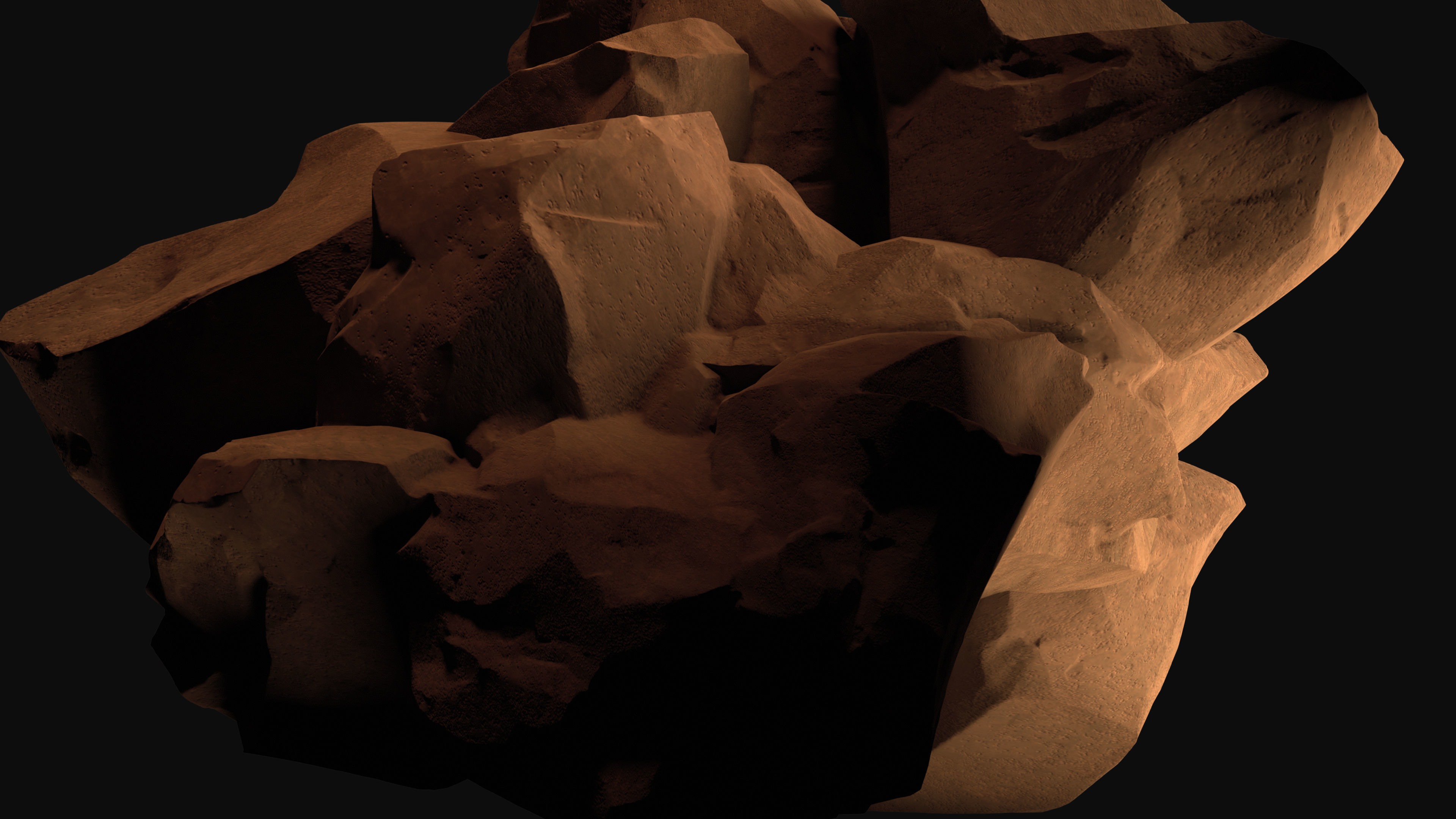 Big Desert rock 3D model_3