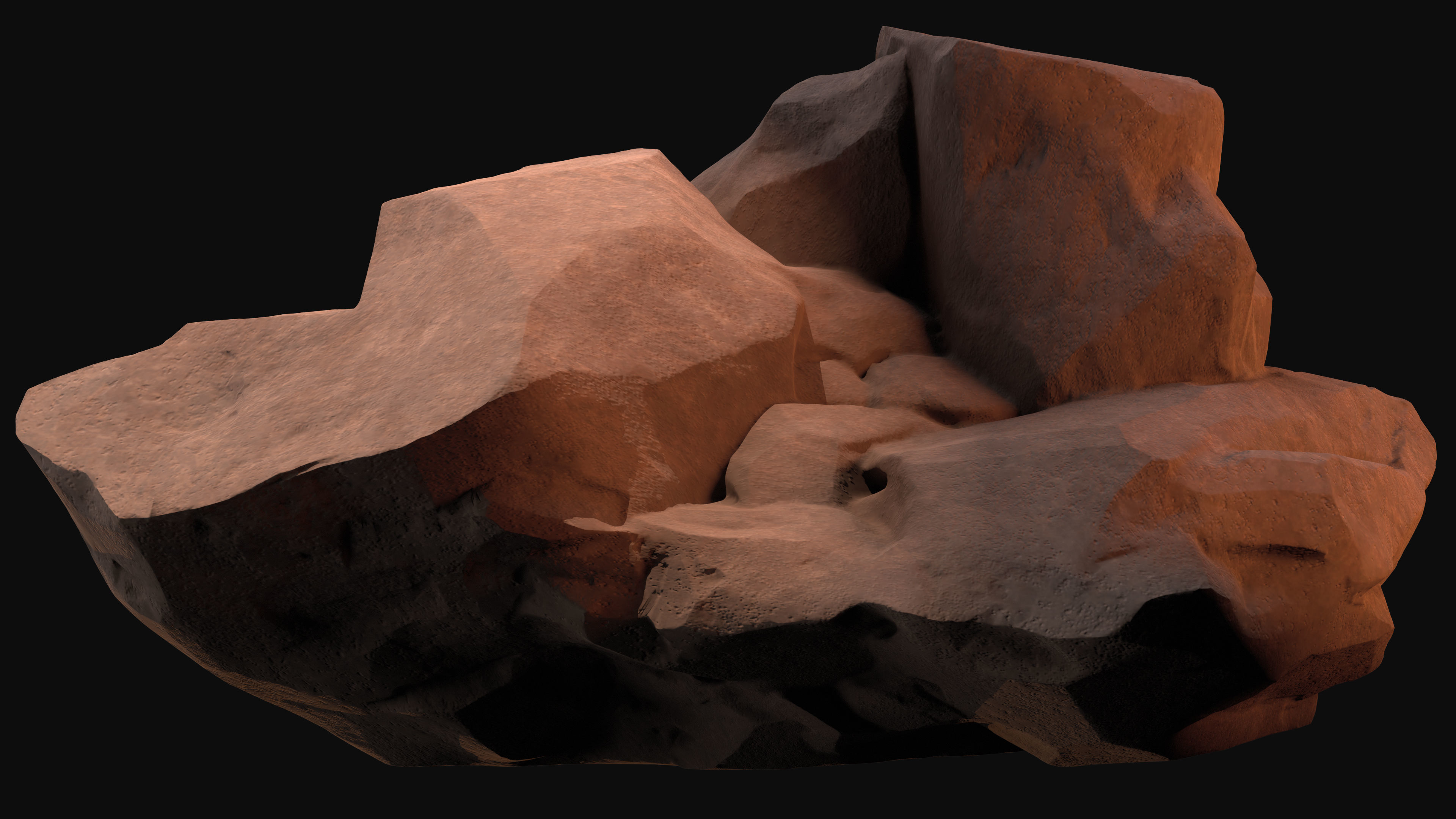 Big Desert rock 3D model_5