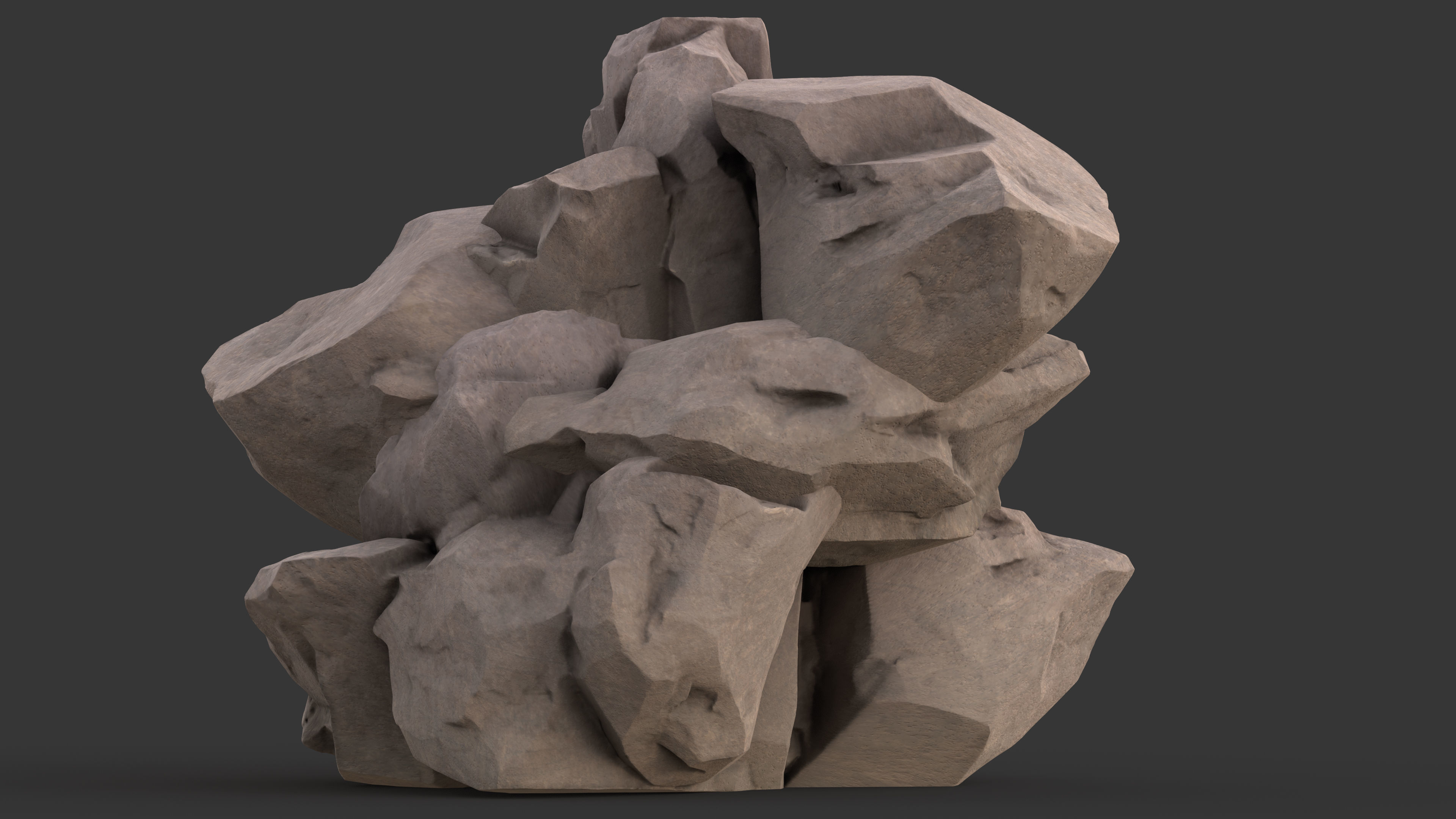 Big Desert rock 3D model_2