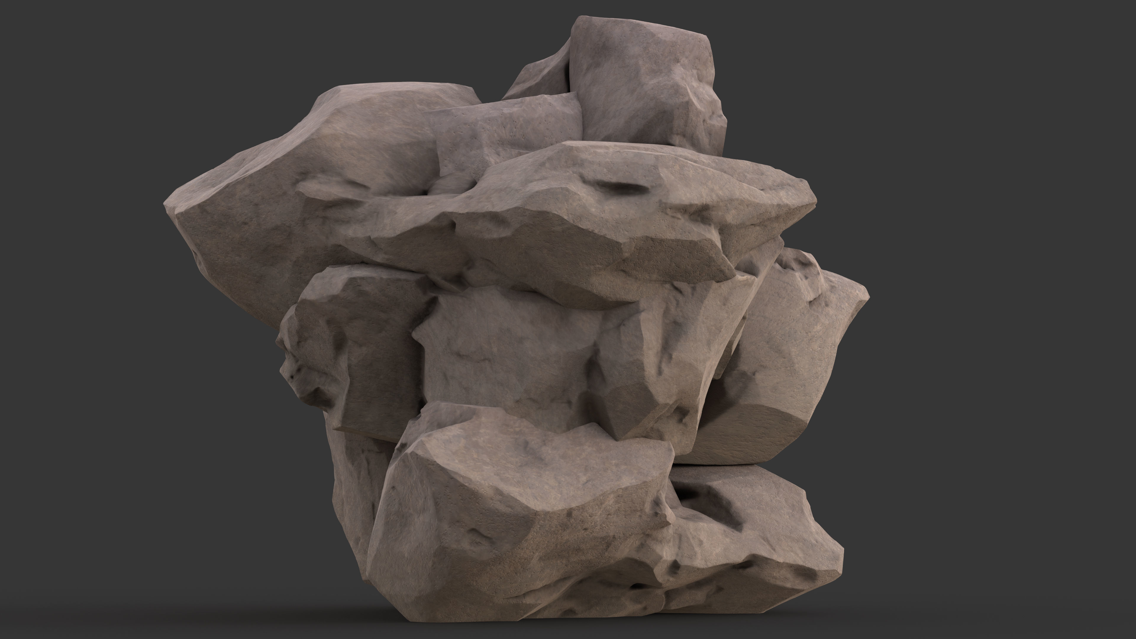 Big Desert rock 3D model_1