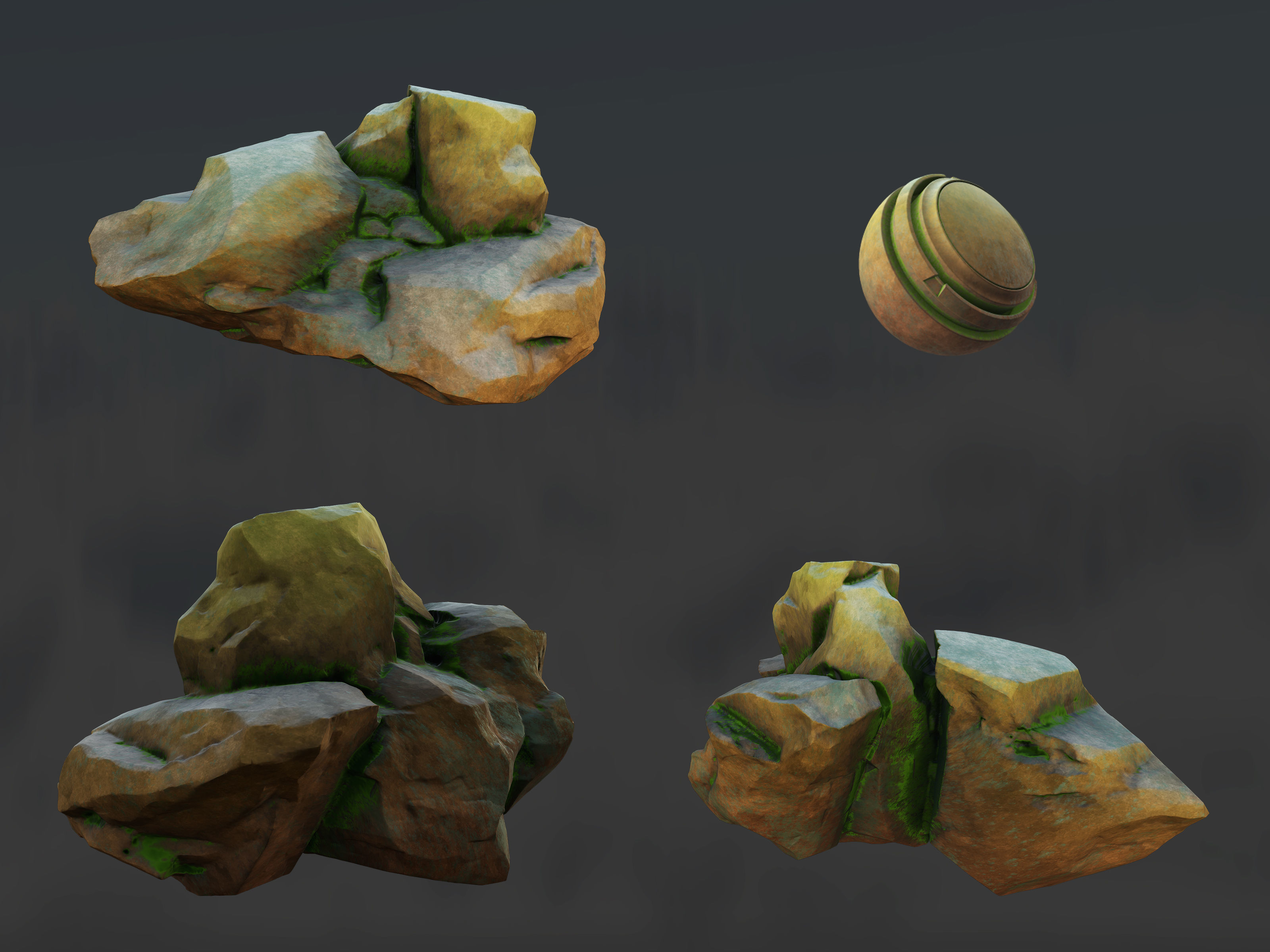 Big Desert rock 3D model_8