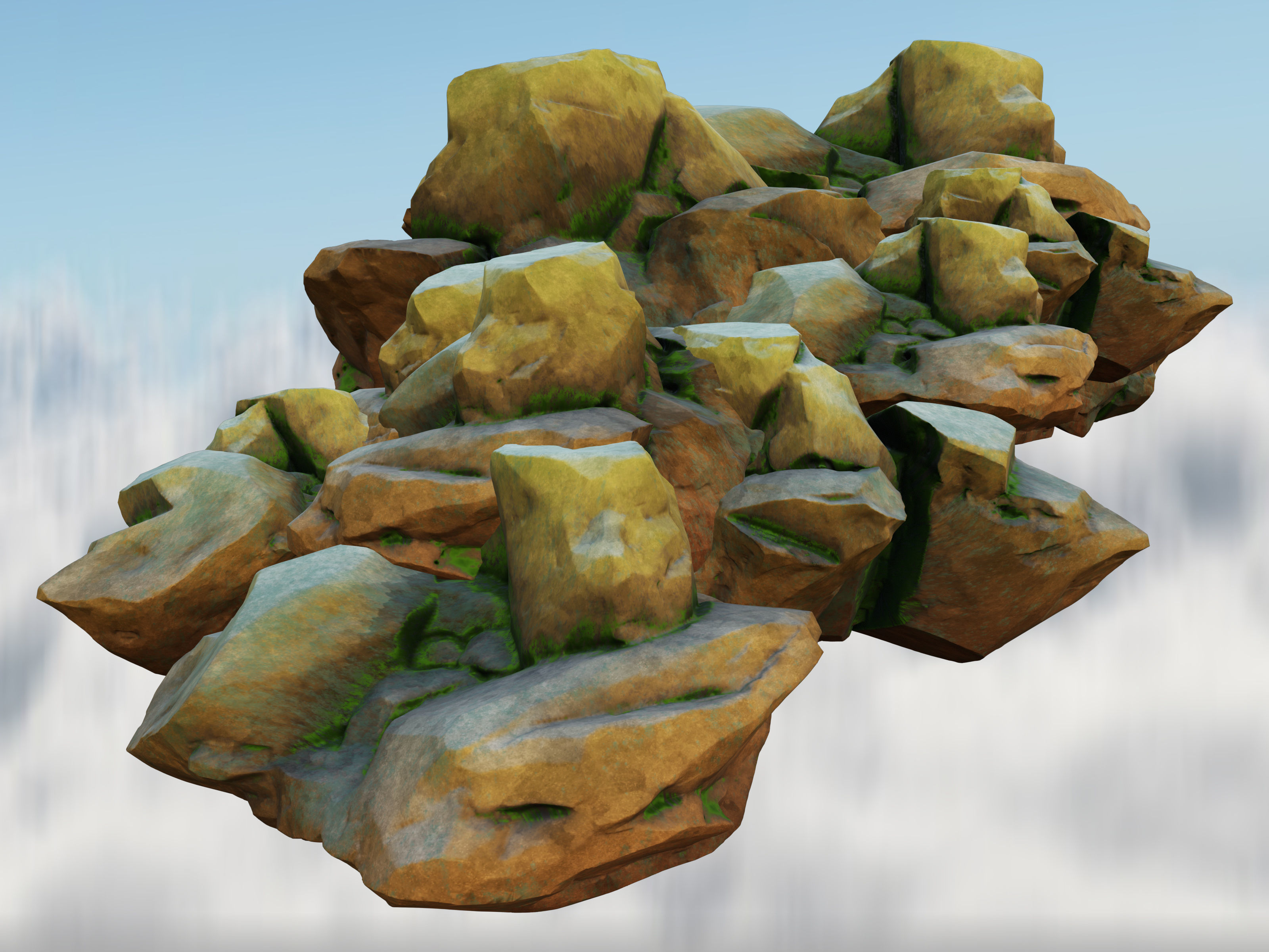 Big Desert rock 3D model_7