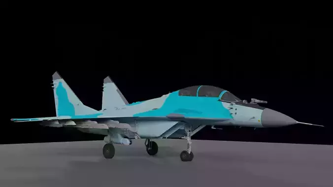 MIG35 Fighter jet Blender File