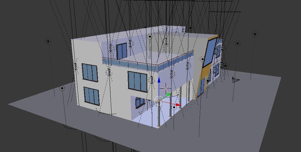 Futuristic Home 3D model_11