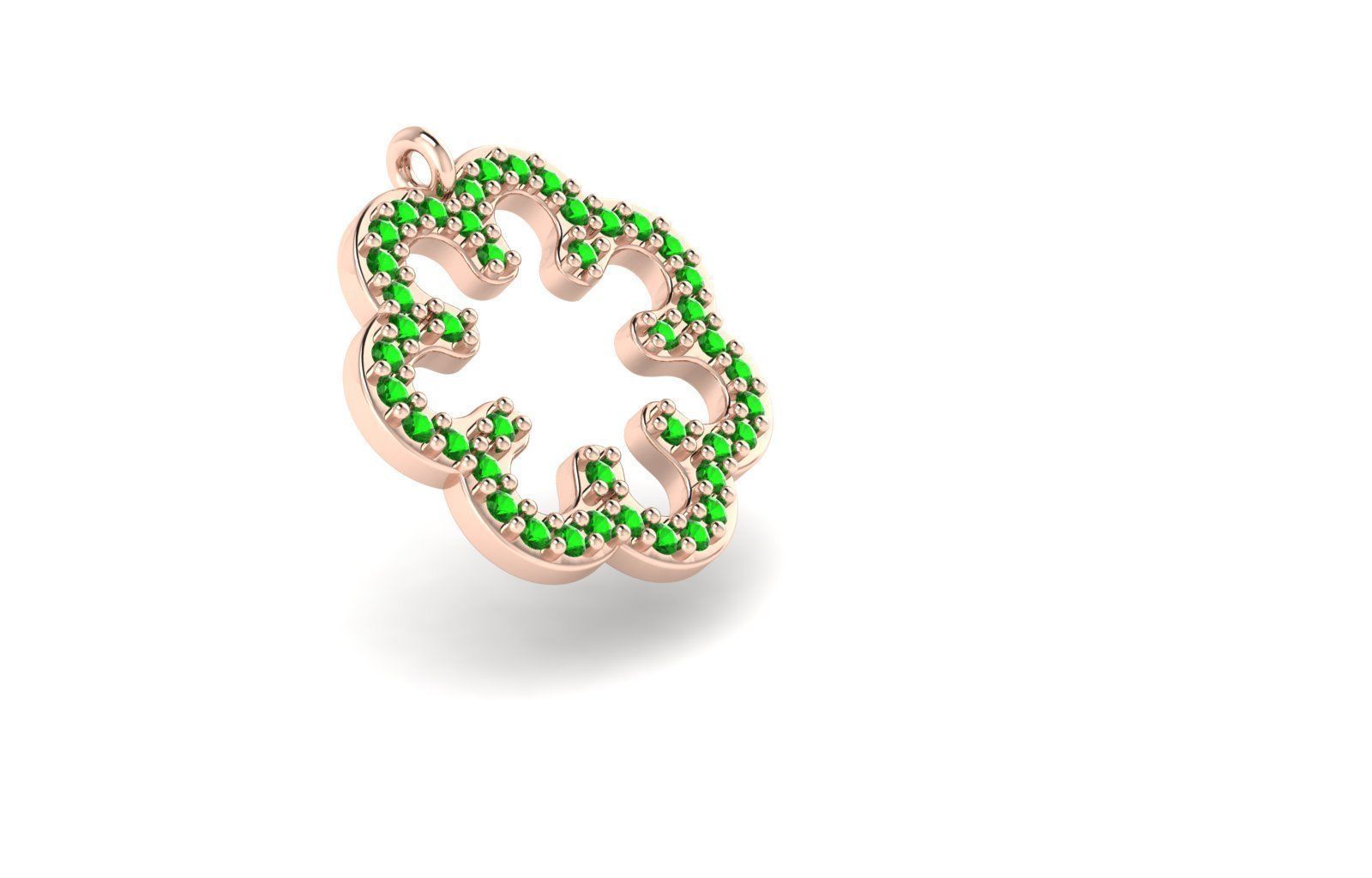 women necklace 3D print model_1