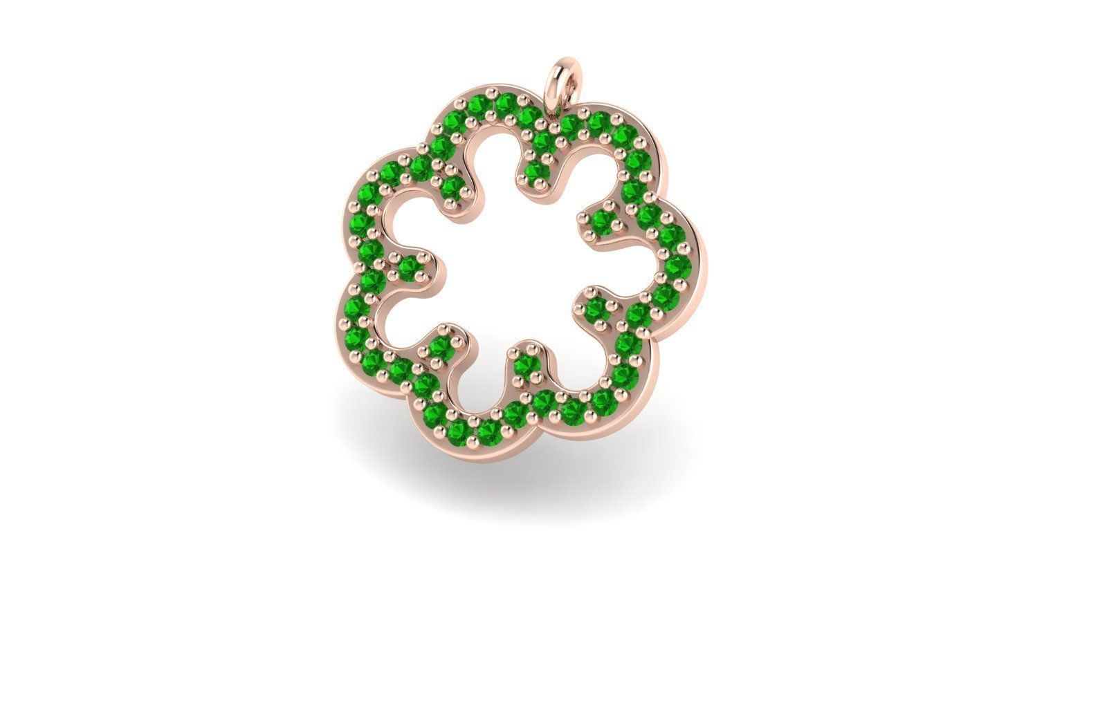 women necklace 3D print model_3