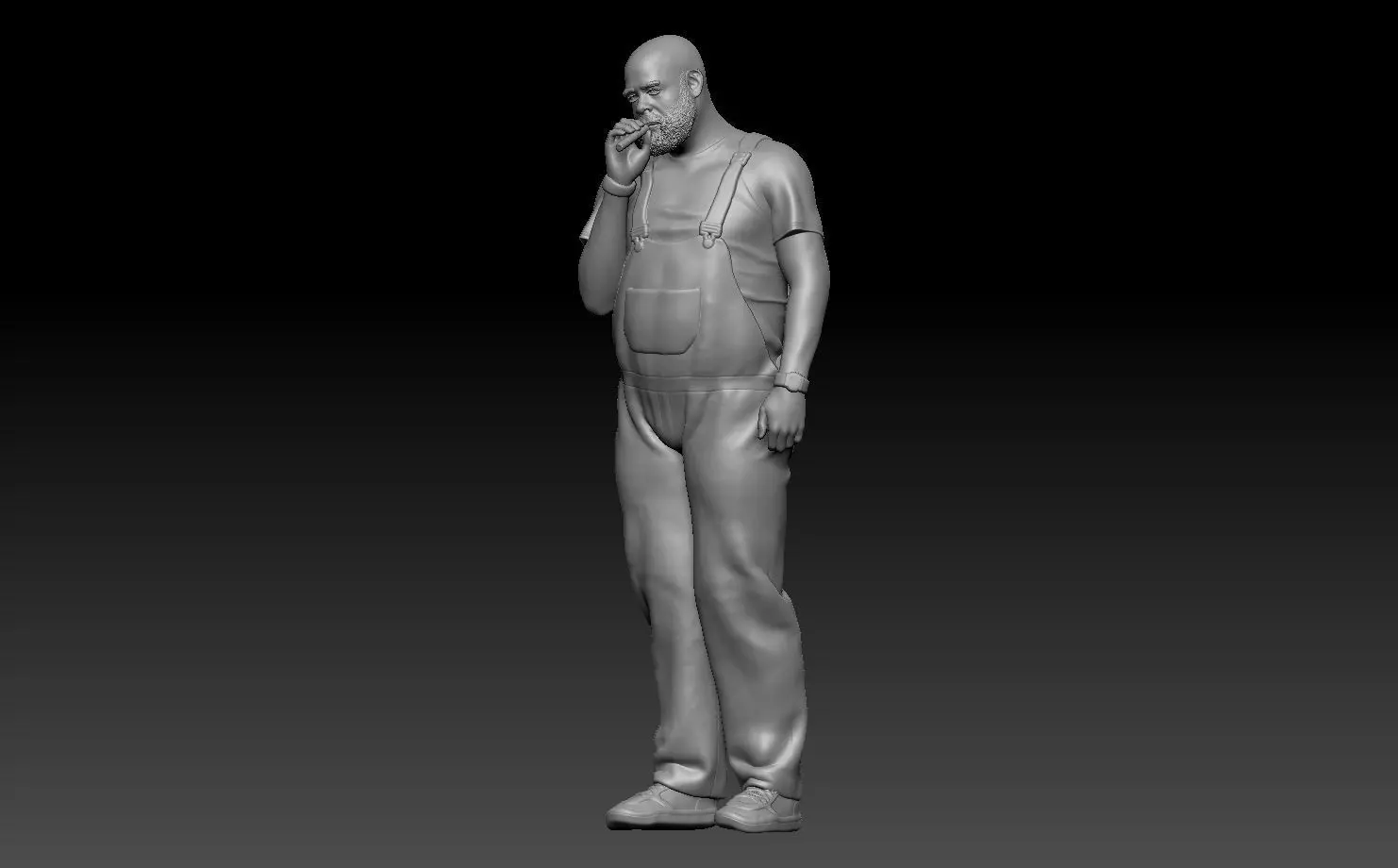 pablo smoking 1 3D print model_0