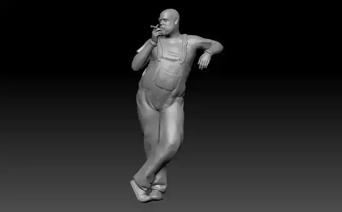 pablo smoking 2 3D print model