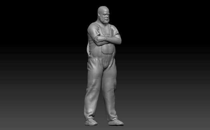 pablo standing 1 3D print model