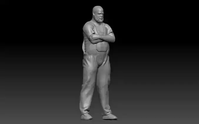 pablo standing 1 3D print model