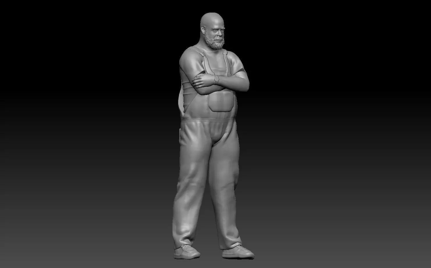 pablo standing 1 3D print model_0
