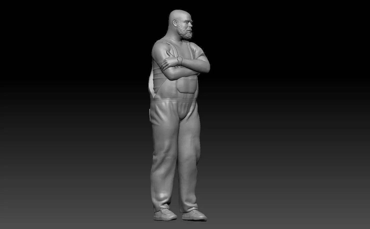 pablo standing 2 3D print model