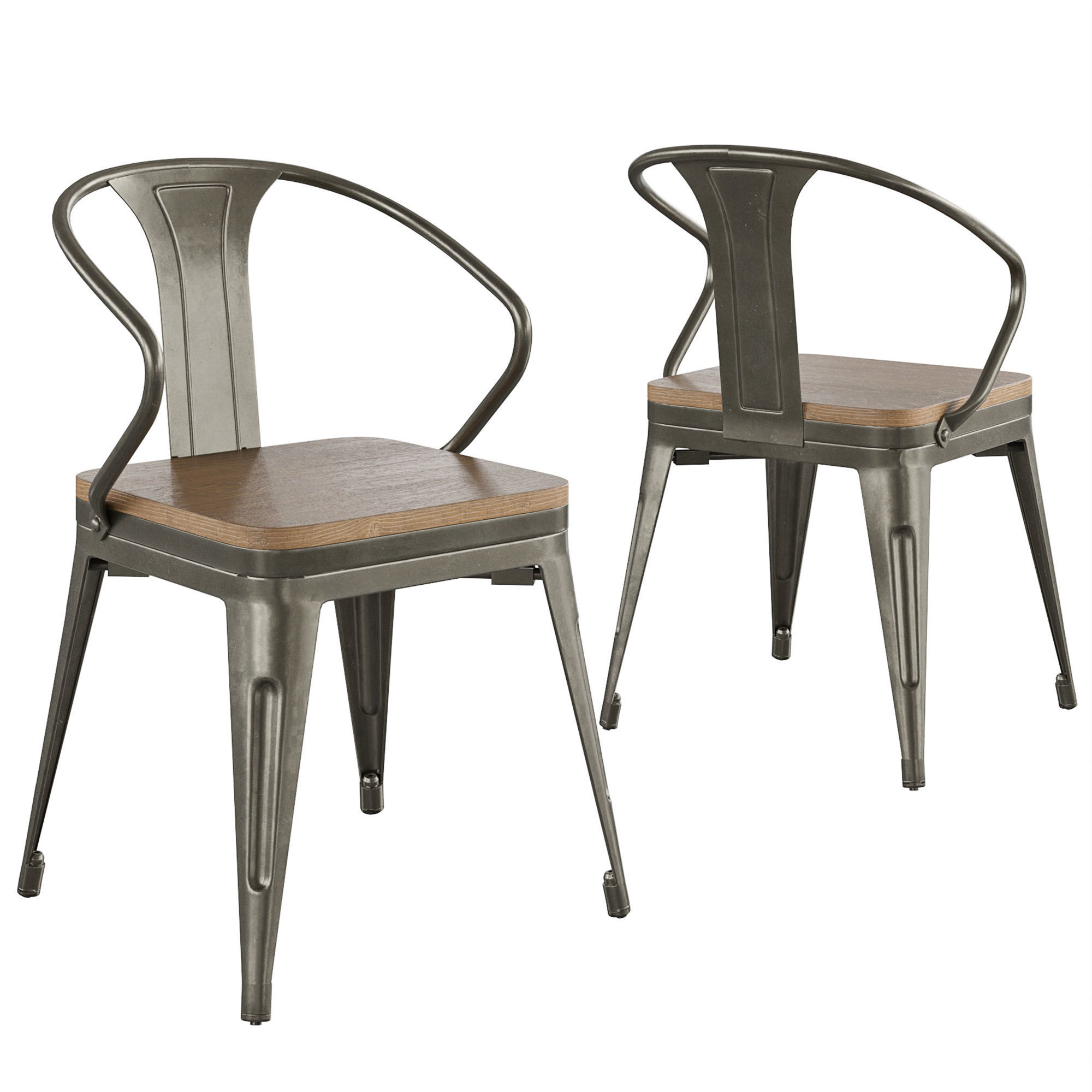 Table and Chair Malibu 3D model_6