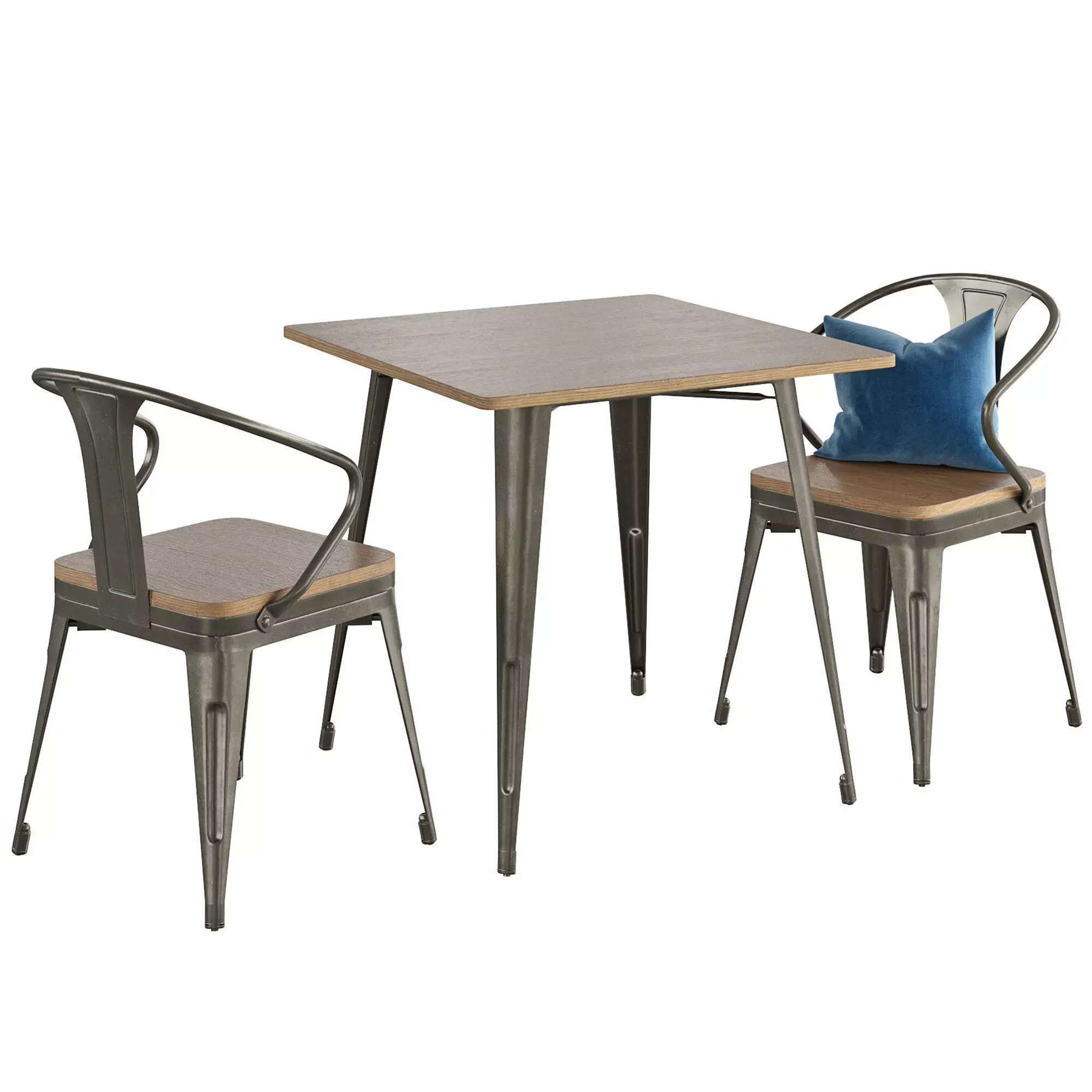 Table and Chair Malibu 3D model_0