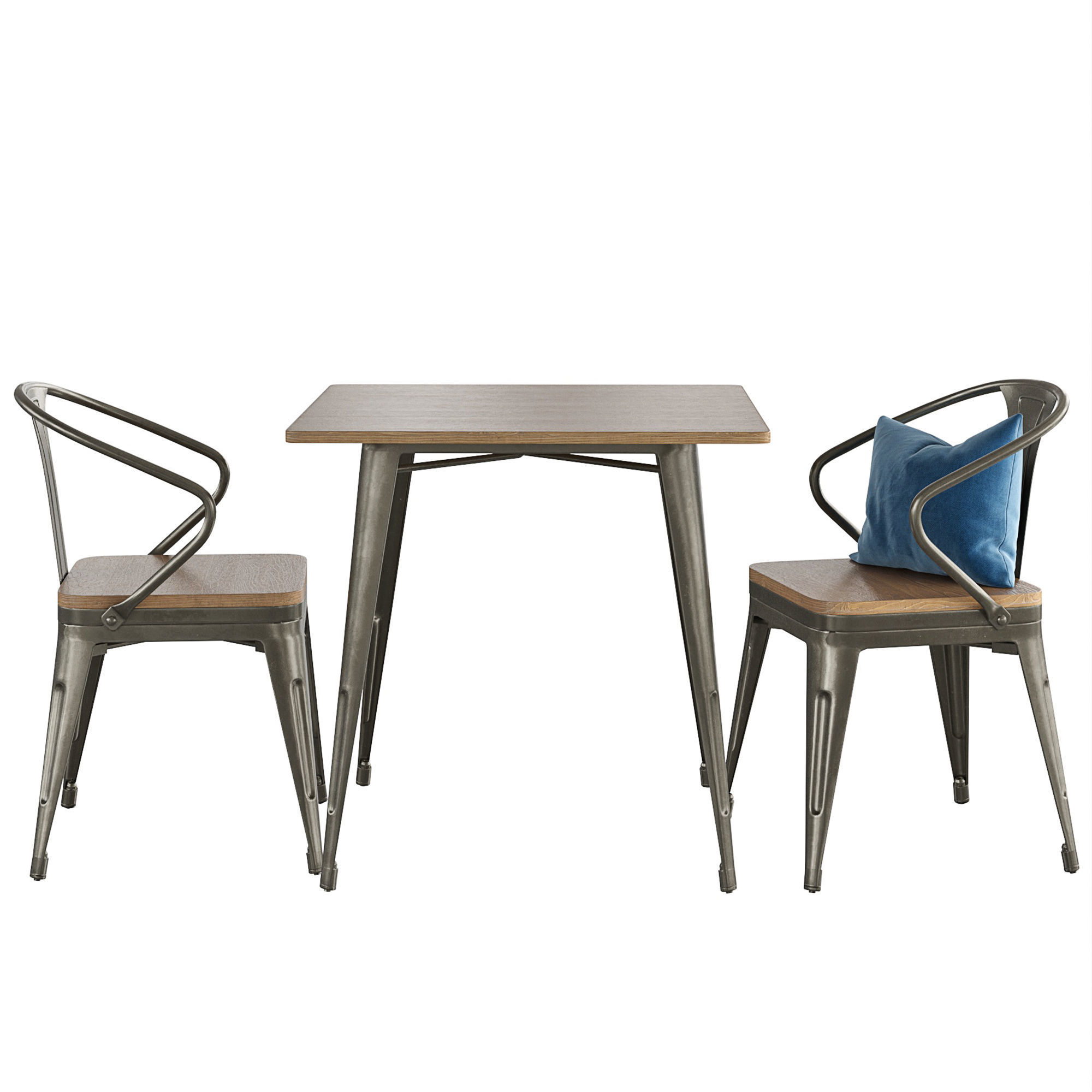 Table and Chair Malibu 3D model_2