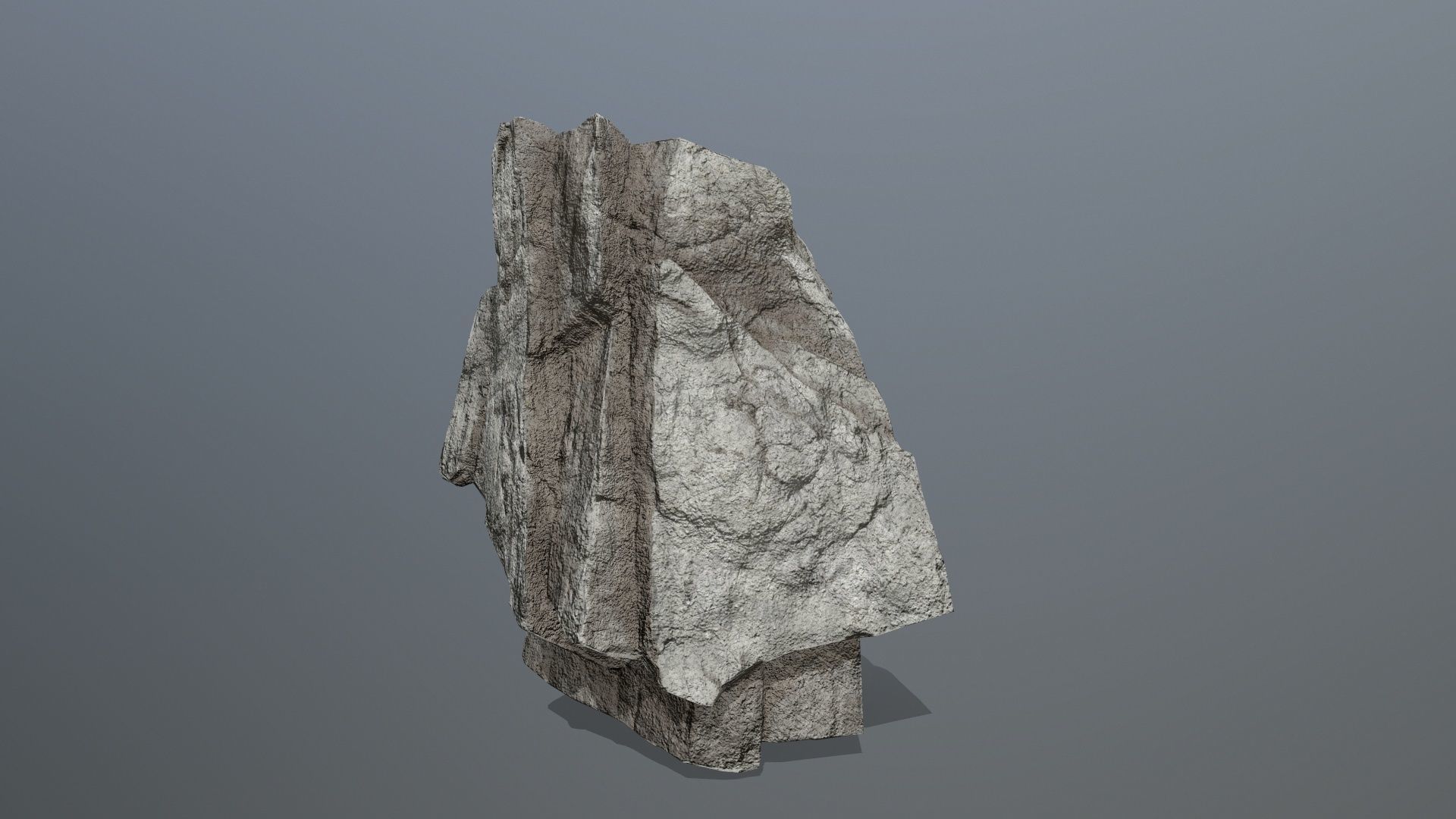 cliff rocks Low-poly 3D model_4