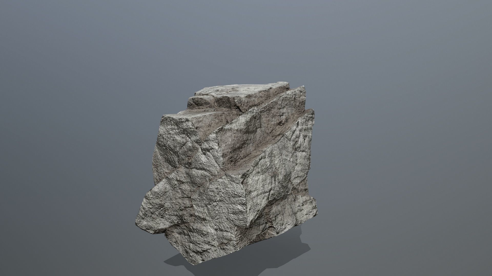 cliff rocks Low-poly 3D model_12