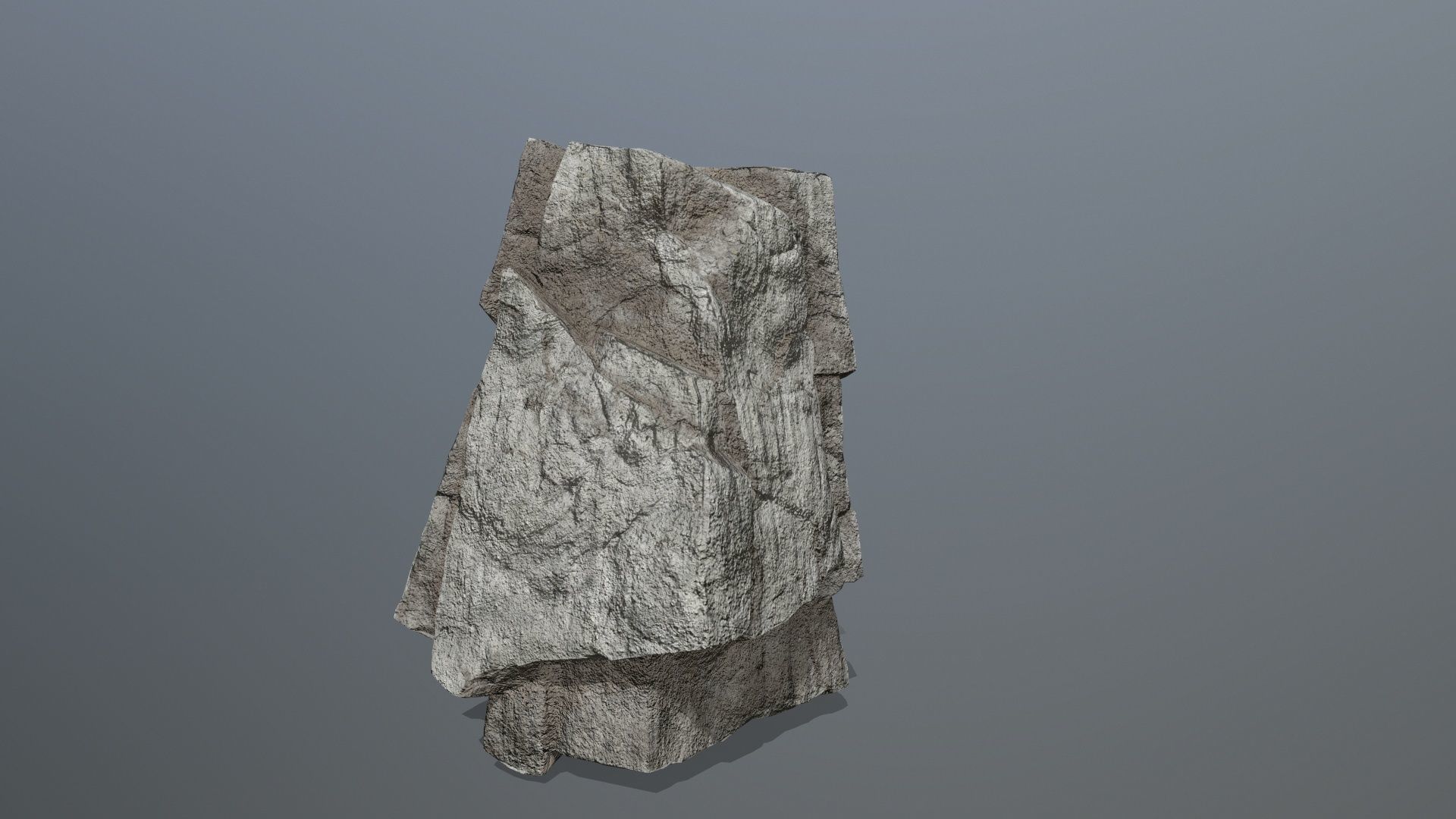 cliff rocks Low-poly 3D model_5