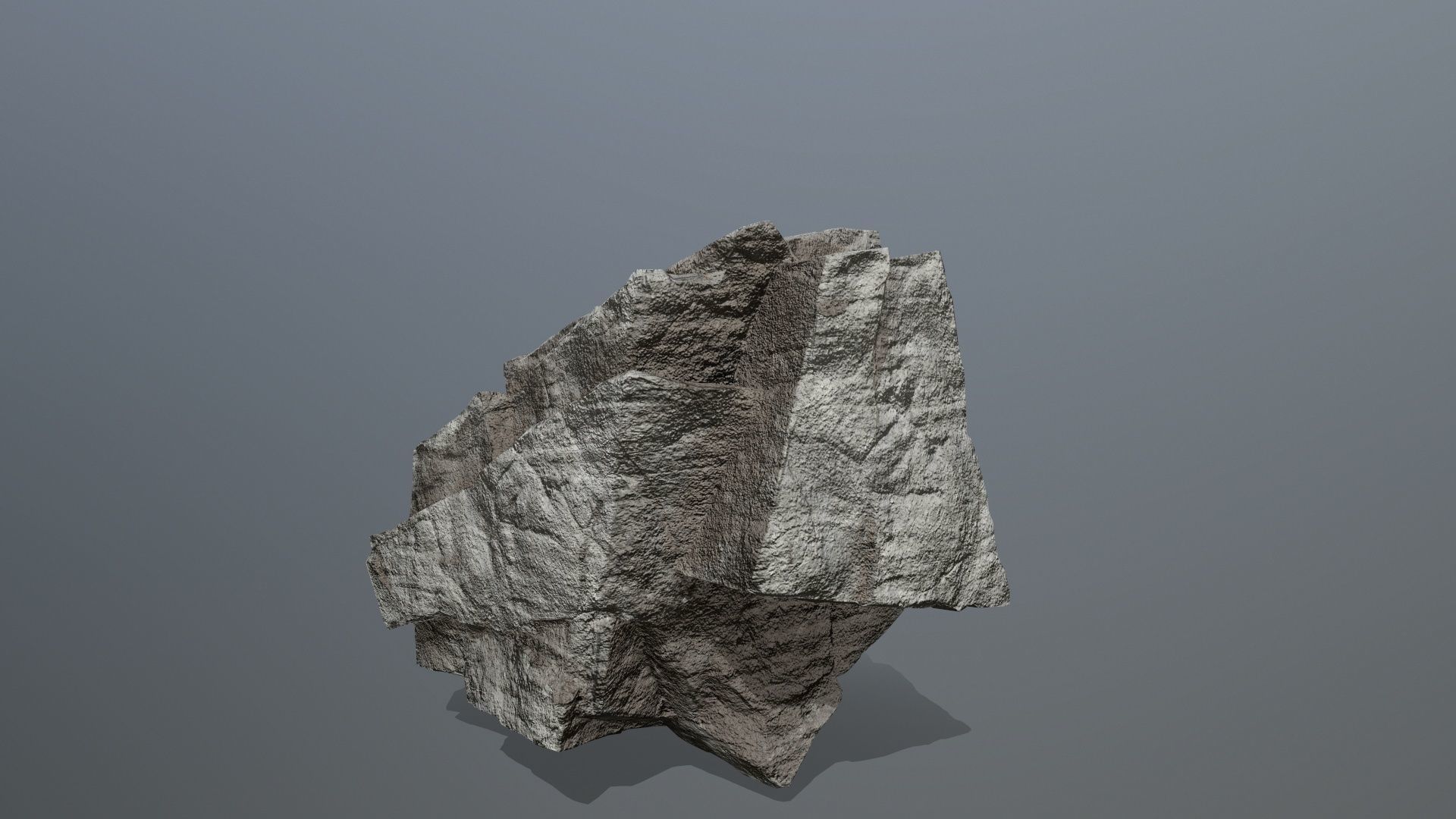 cliff rocks Low-poly 3D model_11