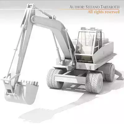 Excavator Bres500 with wheels